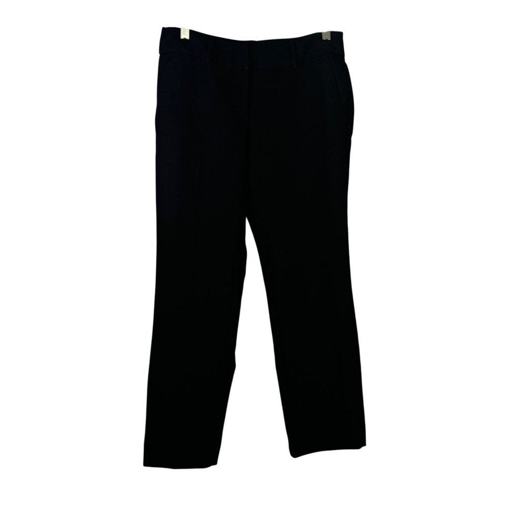Loft Petites Womens Size 0P Black Curvy Slim Straight Leg Pants